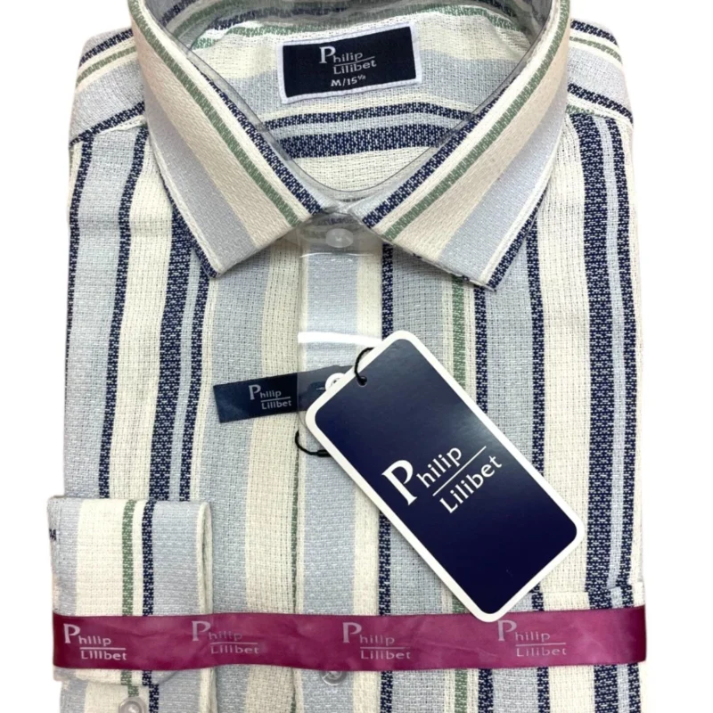 Men's Premium Shirts Exclusive Cotton Check Wedding Office Luxury Easy Iron PL7